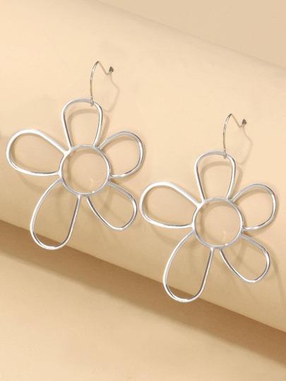 1 par de pendientes de aro hueco metálicos sencillos, elegantes y coloridos, adecuados para uso diario de mujeres y como regalo