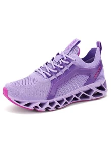 APRILSPRING Womens Running Shoes Lightweight Walking Athletics Breathable Tennis Sneakers - 紫羅蘭色 - 查看 3