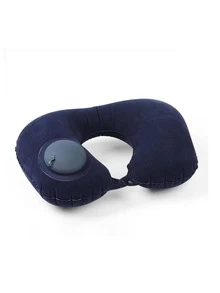 1 Gối Du Lịch Màu Trơn, Gối Du Lịch Đổ Xô Tối Giản Cho Gia Đình - Màu xanh hải quân - Xem 2