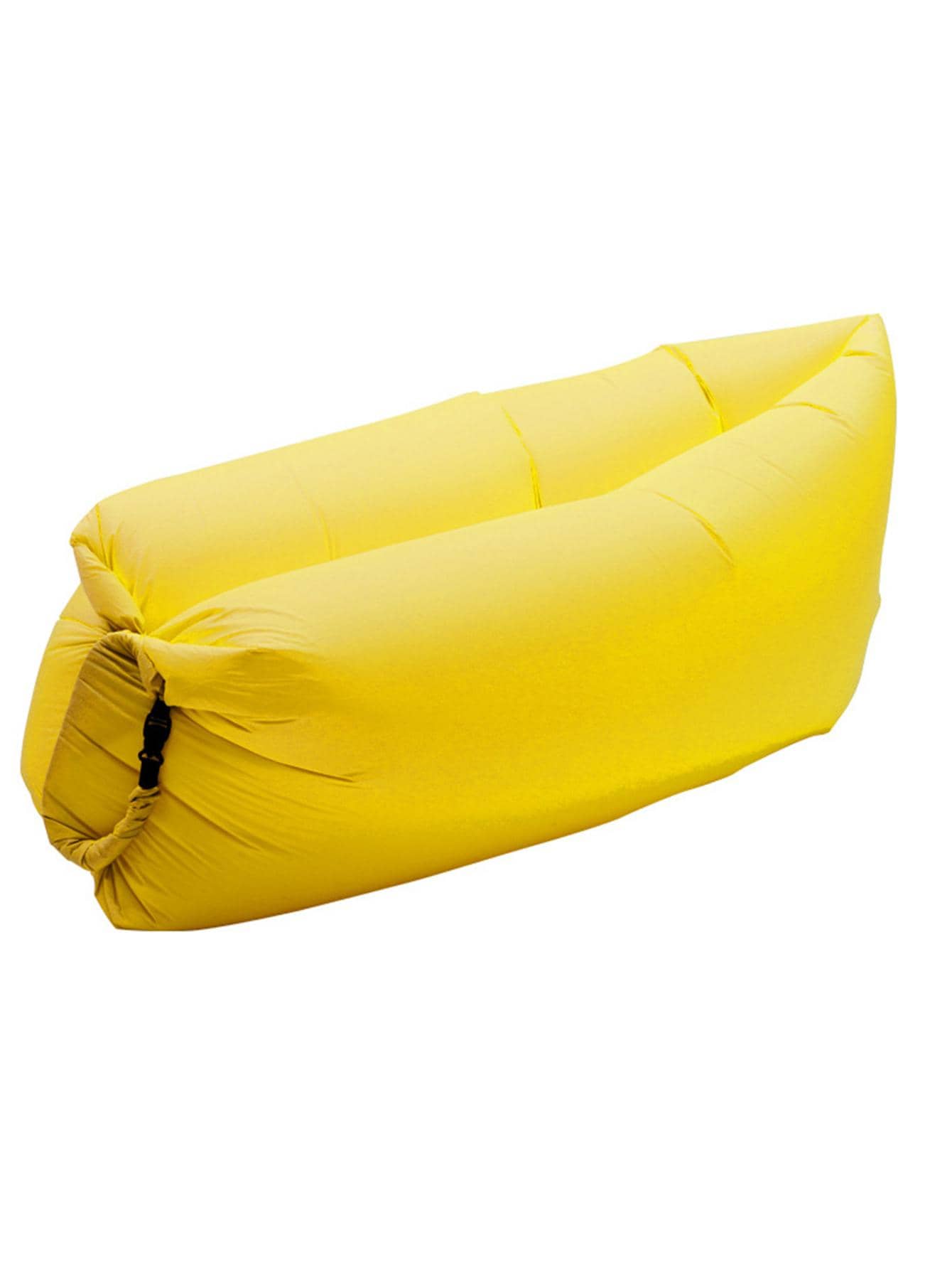 1pc Creative Yellow Portable Inflatable Sofa, Multifunction Soft Sofa For Outdoor - Yellow - View 1