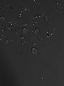 1pc Solid Color Stretchy Chair Slipcover, Minimalist Polyester Waterproof Dining Room Chair Slipcover For Home - Black - View 3