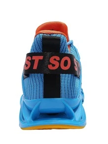 New Men's Fashion Walking Shoes Running Fashion Anti Slip Sports Shoes - 寶藍色 - 查看 5