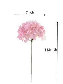 1 nhánh tú cầu nhân tạo ABS, bó hoa nhân tạo hiện đại để trang trí nhà và làm quà tặng - Hồng - Xem 2