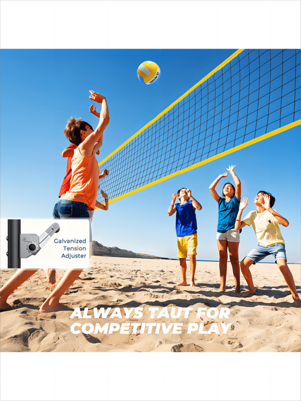 Patiassy Portable Professional Outdoor Volleyball Net Set with