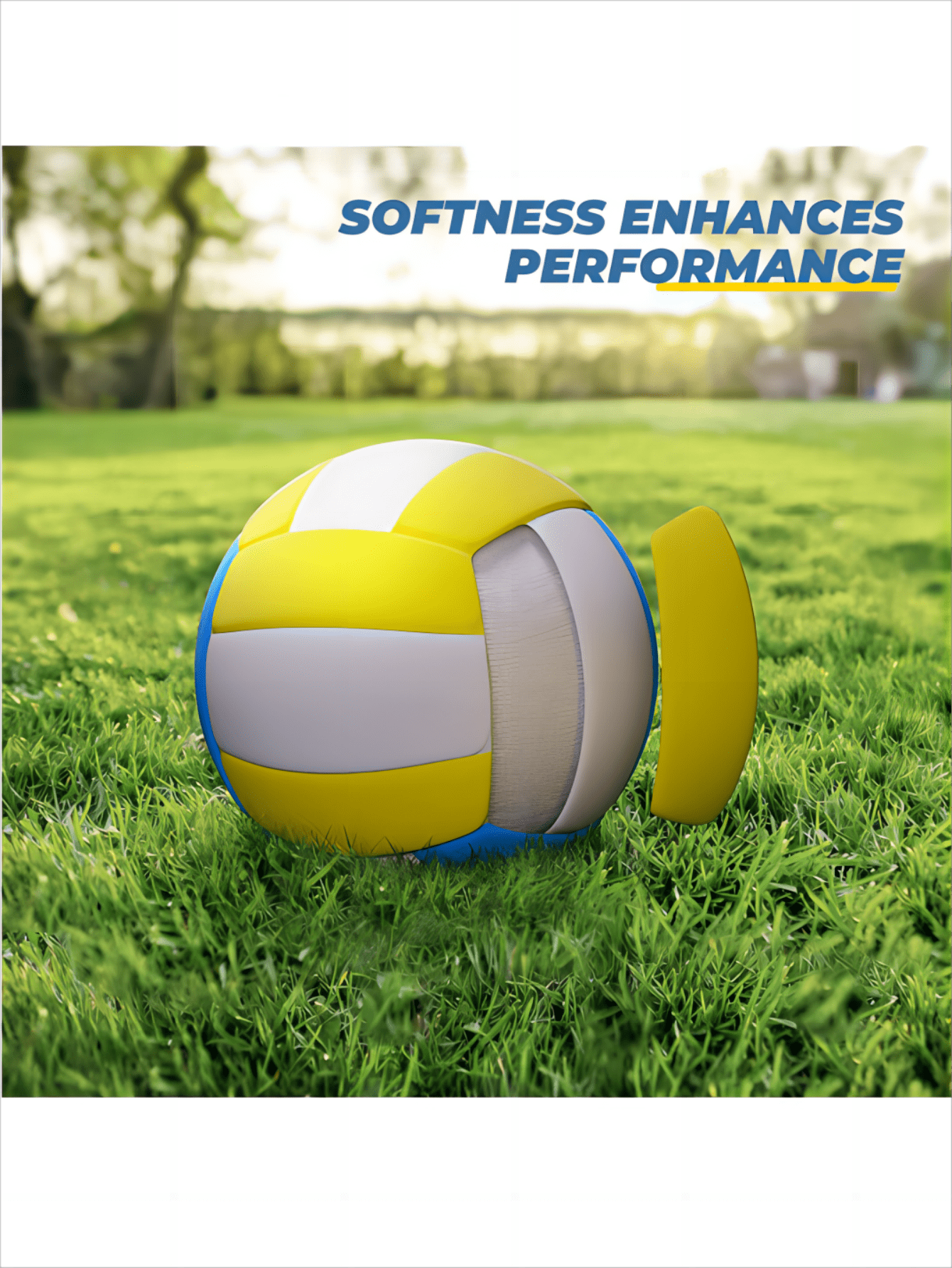 Patiassy Portable Professional Outdoor Volleyball Net Set with Adjustable Height Poles, Winch