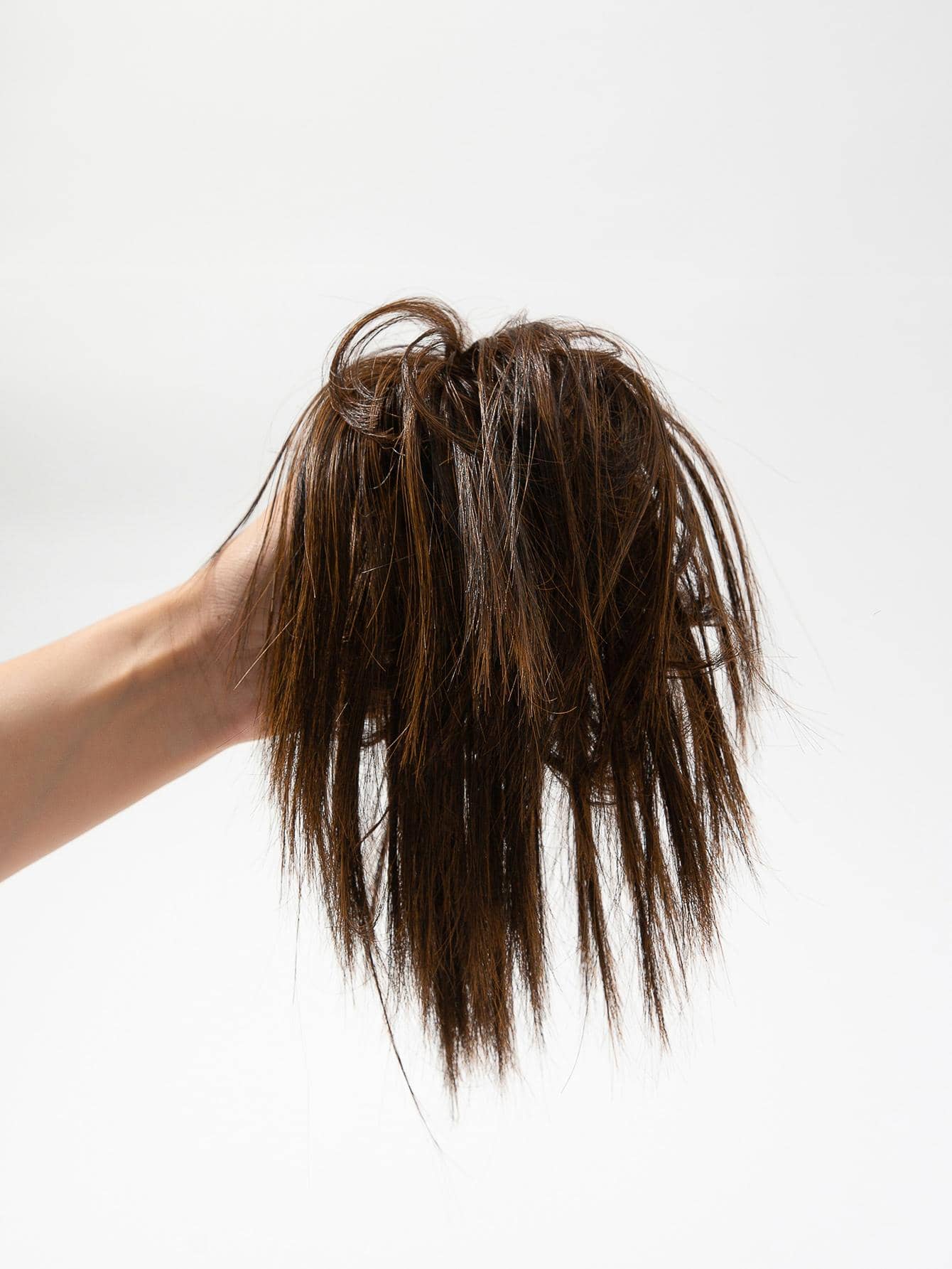 1入組女士假髮裝飾時尚髮爪 - 棕色 - 查看 1