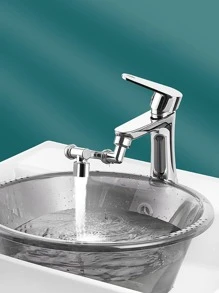 1pc ABS Faucet Splash-proof Head, Modernist Splash-proof Water Saver For Home - Silver - View 6
