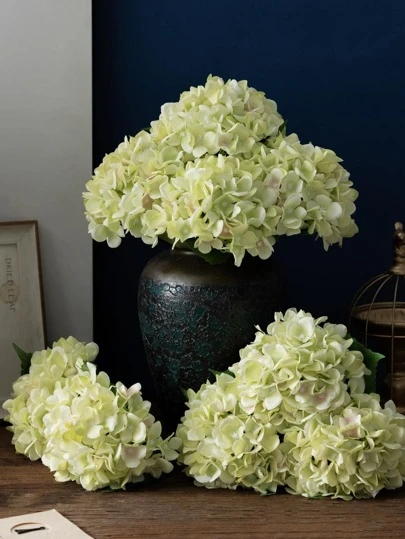 MEHELANY 1pc Lifelike Hydrangea Flower, High-Quality Silk-Like Artificial Flower, Suitable For DIY Wedding Bouquets, Parties, Home Living Room, Kitchen, Garden, Hotel, Office, DIY Decoration For Valentine's Day, Mother's Day, Back To School Season, Spring Home Garden Party, DIY Wreath Decoration, Also A Great Gift For Girls.