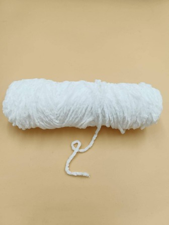 1卷DIY編織紗線用於縫紉現代白色針織紗線