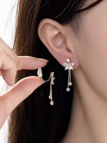 1 Đồng Thời Trang Trang Trí Tua Rua Tai Vòng Đeo Tay Cho Phụ Nữ Cho Món Quà Sinh Nhật - trắng - Xem 2