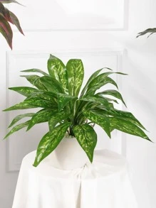 1入組塑料人造植物用於家居裝飾現代人造葉枝