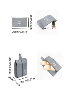 Travel Packing Cubes & Bags - Grey - View 5