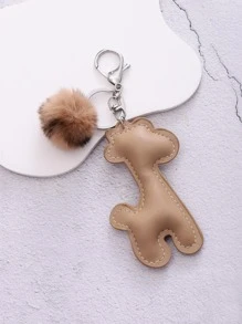 1 chiếc móc khóa hình hươu cao cổ bằng da PU dễ thương mới có gắn tua rua trang trí, phù hợp cho cả nam và nữ, có thể dùng làm quà tặng - Nhiều màu - Xem 7