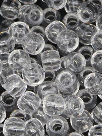 100个装女士透明珠子设计休闲发圈，适合日常发夹、上学用品、发饰