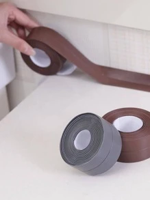 1pc PVC Bath Sealing Strip, Waterproof Sealing Sticker For Bathroom, Kitchen - Grey - View 3