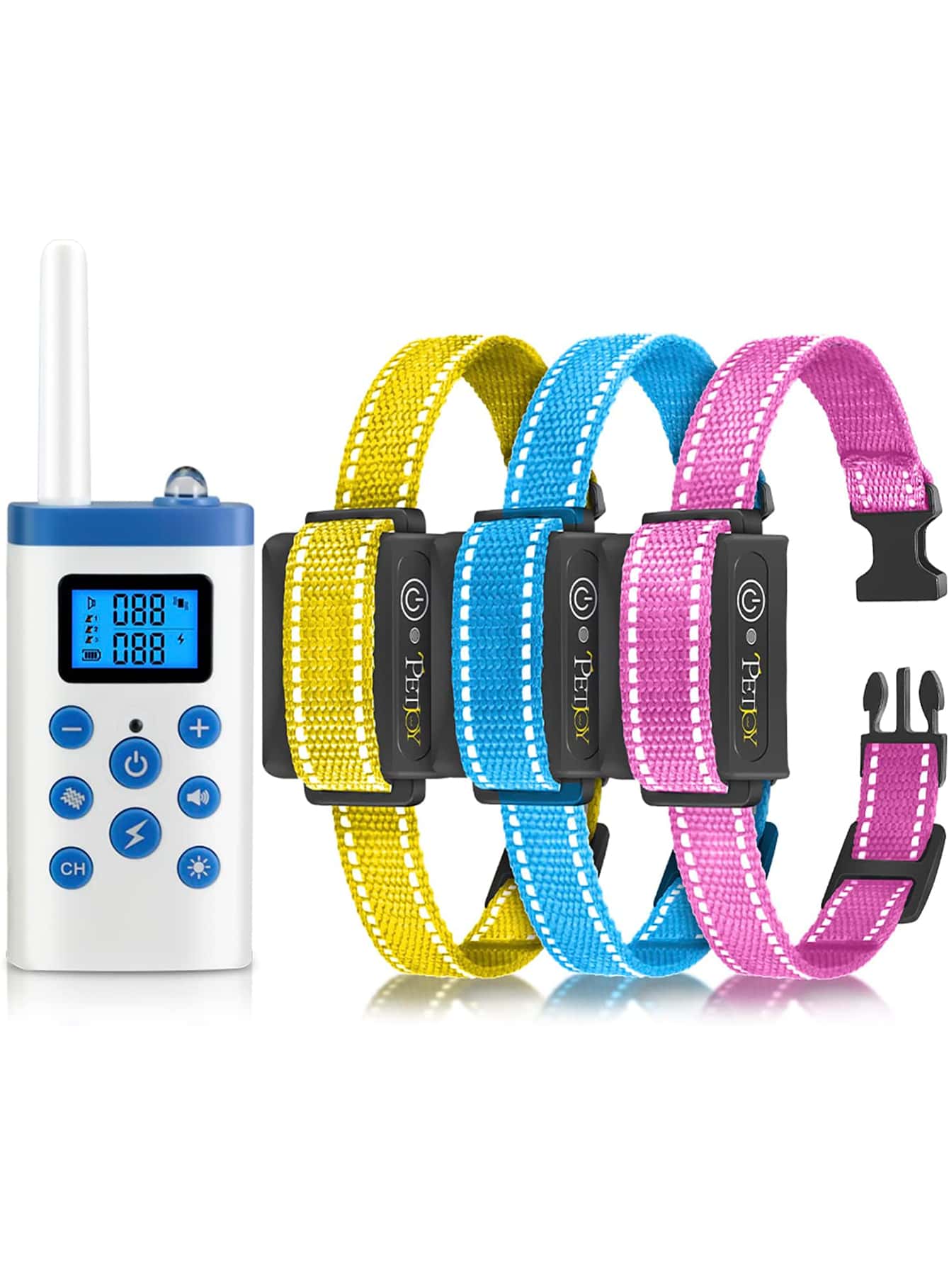 Automatic Bark Collar For Large Dogs, Shock Collar With Remote And Auto