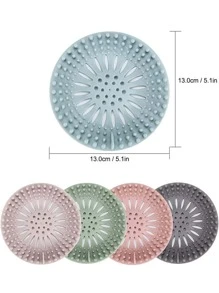 5入組接發器耐用矽膠發塞淋浴排水蓋易於安裝和清潔