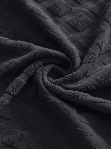 1入組簡約深灰色防潑濺椅套無填充物滌綸柔軟彈力家用椅套 - 深灰色 - 查看 9