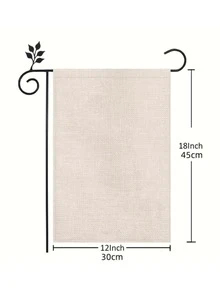 1pc Flamingo Print Garden Flag, Cartoon Polyester Yard Flag For Outdoor - Multicolor - View 5