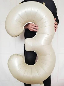 1pc Number Design Balloon, Modern Polyamide Decorative Balloon For Party
