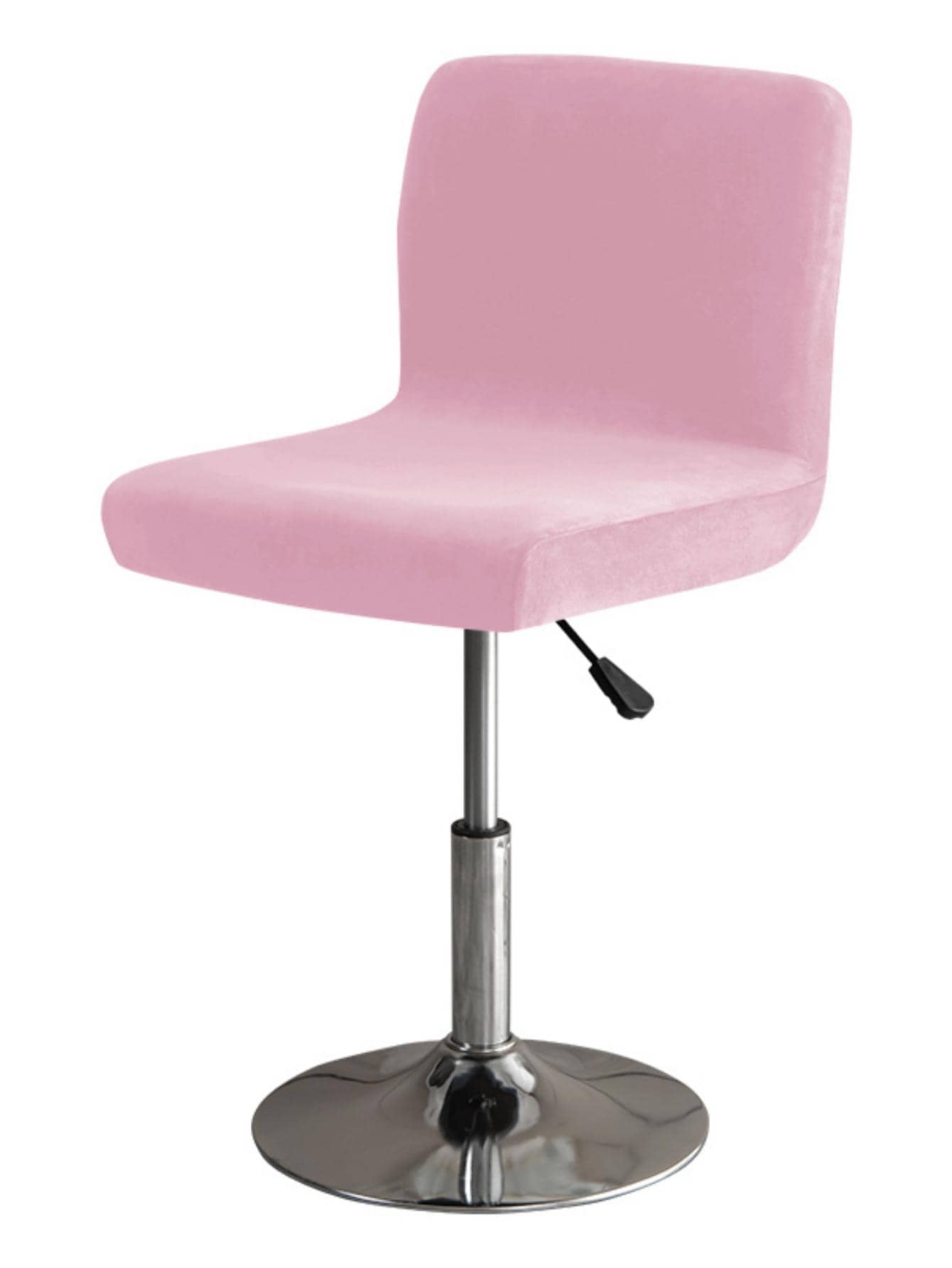 1pc Pink Chair Cover, Minimalist Polyester Chair Cover For Home - Pink - View 1