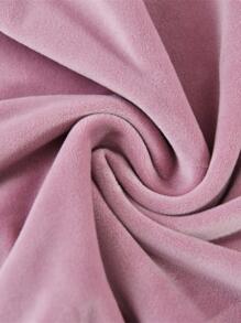 1pc Pink Chair Cover, Minimalist Polyester Chair Cover For Home - Pink - View 2