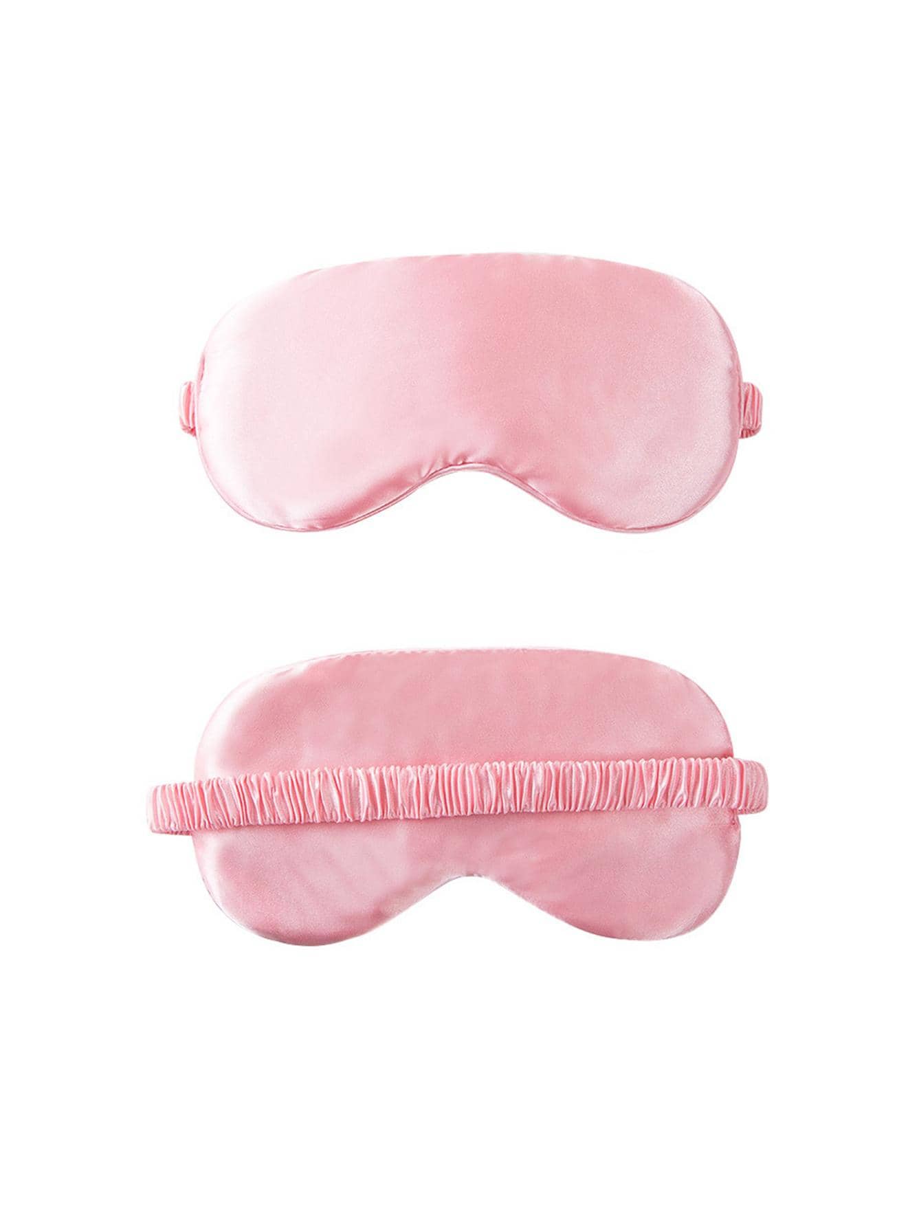 1 miếng che mắt màu hồng, mặt nạ ngủ polyester tối giản cho gia đình - Hồng - Xem 1