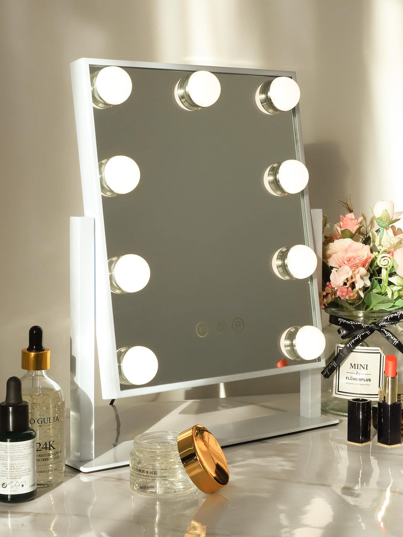 FENCHILIN Hollywood Mirror with Light Large Lighted Makeup Mirror