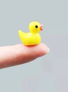 2 pièces Figurines de caneton en résine, accessoires de décoration de jardin miniature