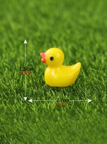 2 pièces Figurines de caneton en résine, accessoires de décoration de jardin miniature