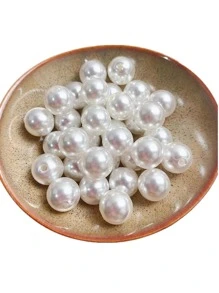 1盒時尚珍珠DIY珠子適合女士DIY首飾製作 - 白色 - 查看 9