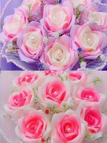 1 Cuộn Băng Gói Quà Màu Trơn, Dải Quà Satin Màu Hoa Cà, Cho Trang Trí Tiệc - Màu Lilac Tím - Xem 7