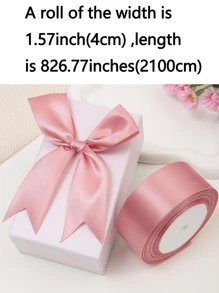 1 Gói Nơ Tặng Nơ Màu Xám Tím Polyester Satin Tặng Trang Trí Ruy Băng Cho Đảng - Bụi tím - Xem 3