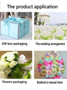 1 cuộn Ruy băng gói quà màu trơn, Ruy băng trang trí quà tặng Polyester màu xanh lá cây cho bữa tiệc - xanh quân đội - Xem 4