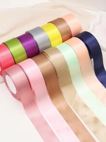 1卷素色禮品包裝帶玫瑰金緞面禮品條用於派對禮品裝飾 - 玫瑰金 - 查看 11