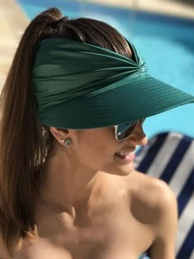 Frauen 1 Stück Sonnenblende Mütze mit gerafftem Detail, Modisch für Reisen im Freien