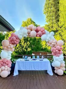 1set Plain Balloon Stand, PVC Portable Balloon Arch Stand For Party - Multicolor - View 1