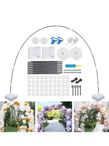 1set Plain Balloon Stand, PVC Portable Balloon Arch Stand For Party - Multicolor - View 2