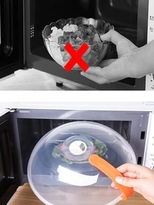 1入組透明餐飲灰塵大餐飲蓋適用於微波加熱