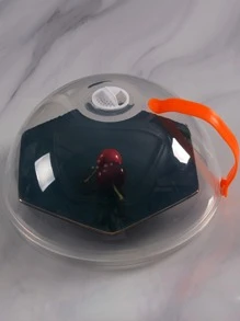 1入組透明餐飲灰塵大餐飲蓋適用於微波加熱