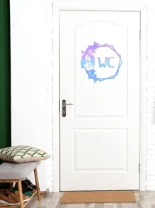 1pc Letter Design Glow In The Dark Wall Sticker, Stickers, Wall Decal, Vinly Decal For Home Decorations, Spring Decoration Items Refresh Your Home, Festival Decoration Stickers Gifts Birthday Graduation
