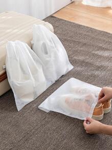 5pcs Plain Shoes Storage Bag - White - View 6