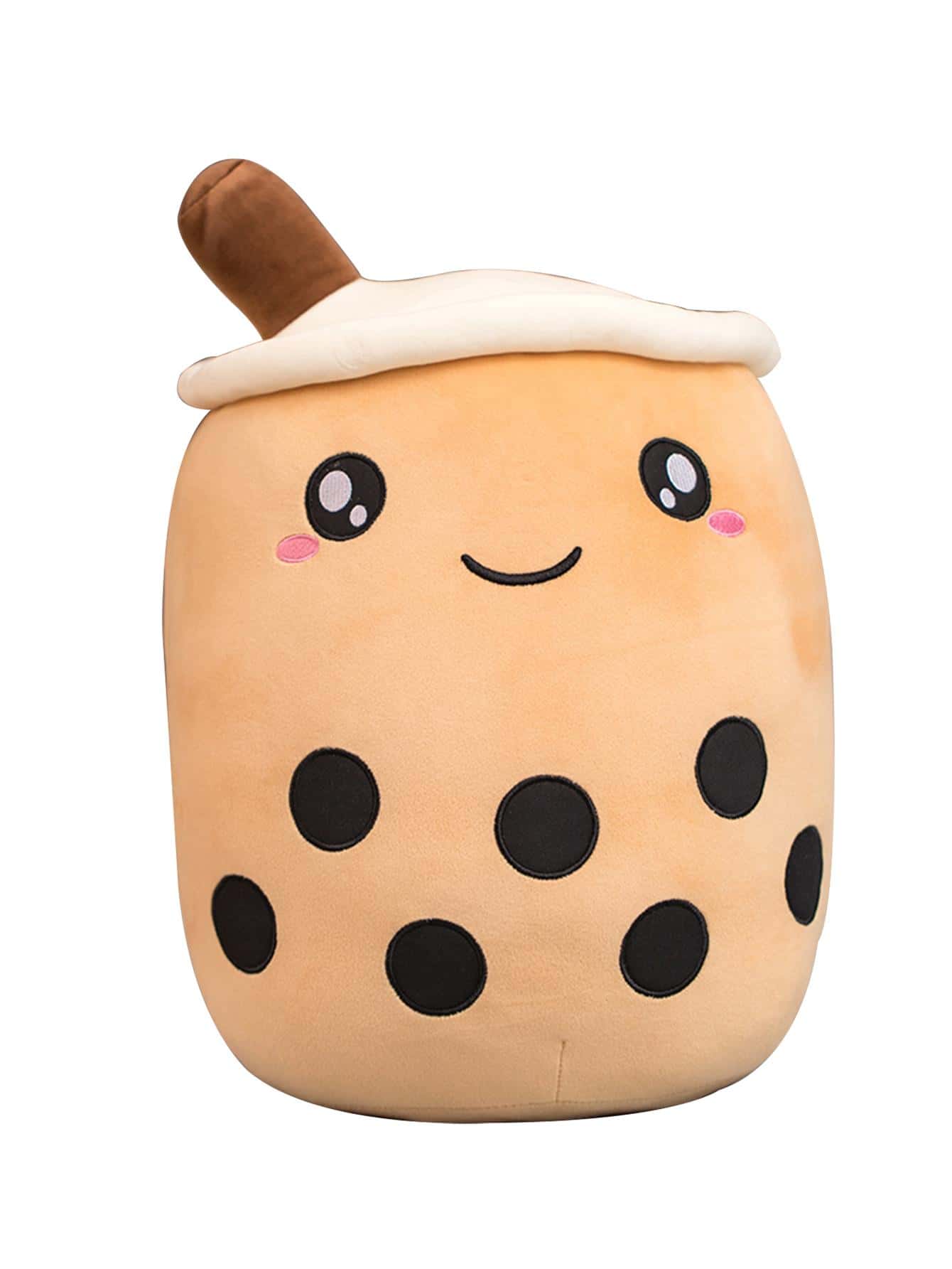Boba Plush Stuffed Bubble Tea Plushie Cartoon Milk Tea Cup Pillow Soft Kawaii for Kids - Opened Eyes - Xem 1