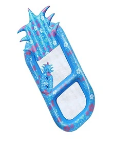 Pool Float Water Inflatable Lounge Chair Floating Row Color Inflatable Rafts Swimming Pool Air Sofa Floating Chair Bed (Blue) - Blue - View 1