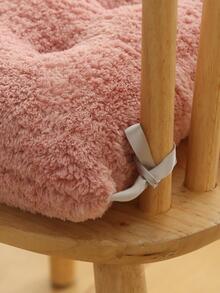 Cojín De Felpa Color Caramelo