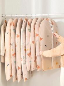 1 Quần Áo Bụi, Hoạt Hình Hình In Chống Bụi Treo May Túi Cho Phòng Ngủ - Màu Hồng baby - Xem 7