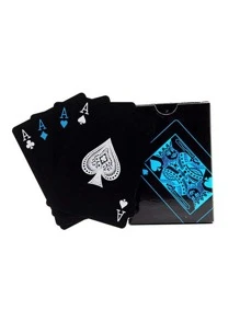 1set Poker Design Playing Card, Modern Black Waterproof Playing Card For Game - Multicolor - View 6