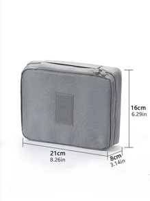 1入組便攜旅行收納袋 - 灰色 - 查看 2