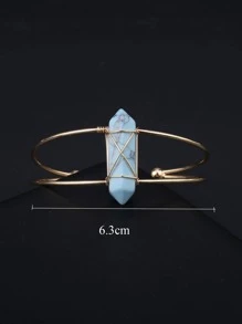 Lắc tay trang trí bằng đá - Màu xanh lam - Xem 4