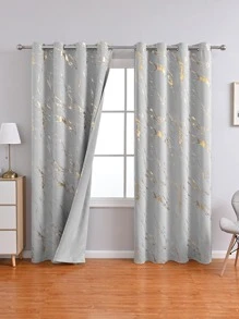Mẫu rèm đơn bằng đá cẩm thạch, rèm Polyester họa tiết bằng đá cẩm thạch hiện đại cho phòng khách và phòng ngủ - Nhiều màu - Xem 3